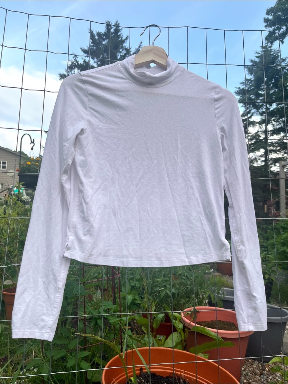 lululemon athletica White Long-Sleeve Mock Neck Top